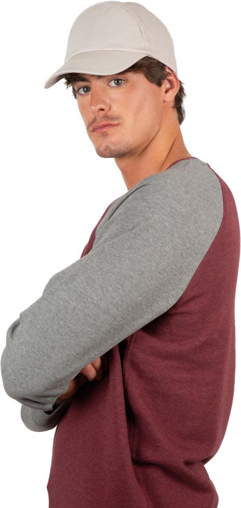 Uniszex sapka K-UP KP013 Bahia - 7 panel Cap -Egy méret, Light Grey