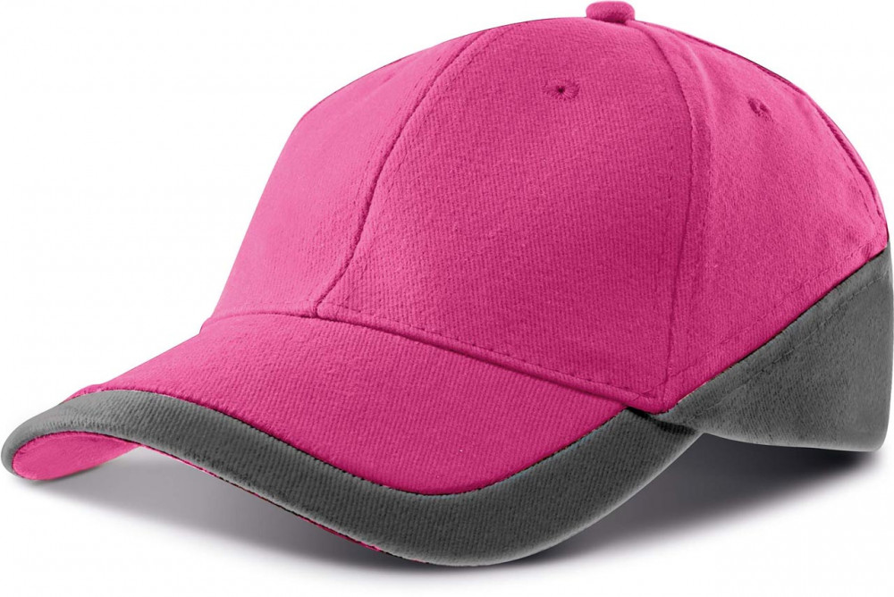 Uniszex sapka K-UP KP045 Racing - Two-Tone 6 panel Cap -Egy méret, Navy/Red