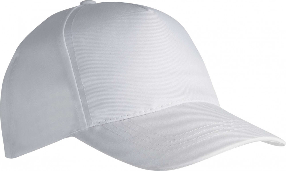 Uniszex sapka K-UP KP157 polyester Cap - 5 panels -Egy méret, White