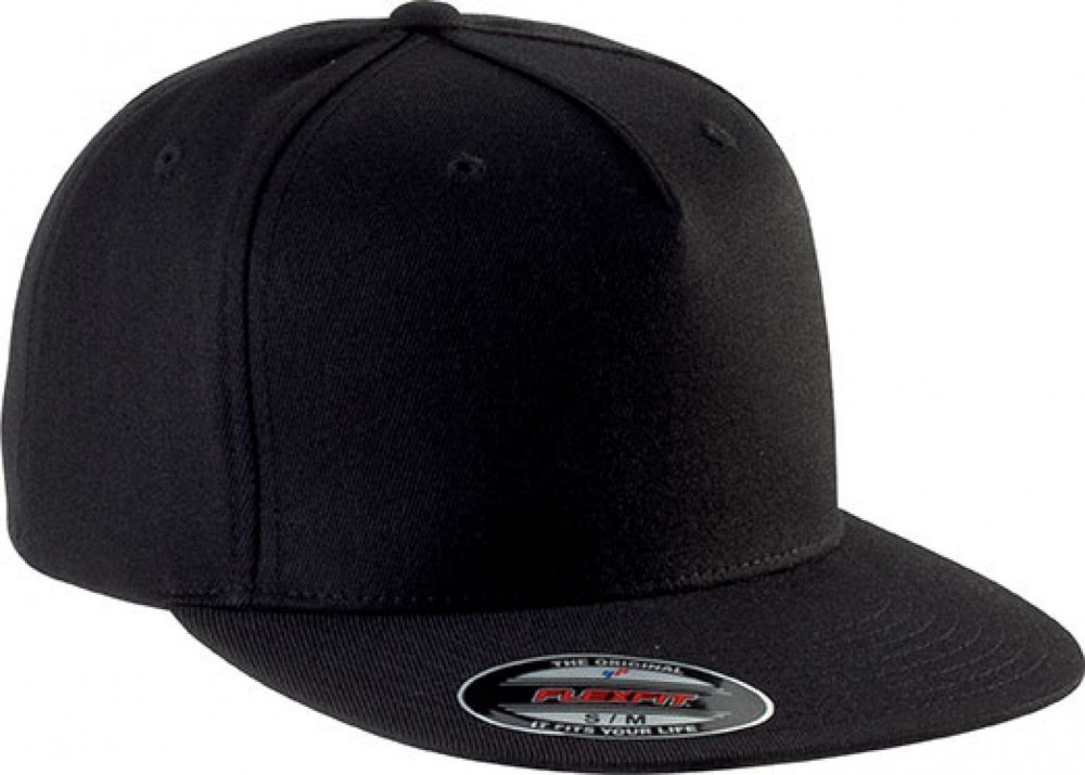 Uniszex sapka K-UP KP908 Flexfit Cap - 5 panels -L/XL, Black