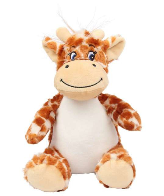 Uniszex plüss játék Mumbles MM060 printme Mini -Egy méret, Giraffe