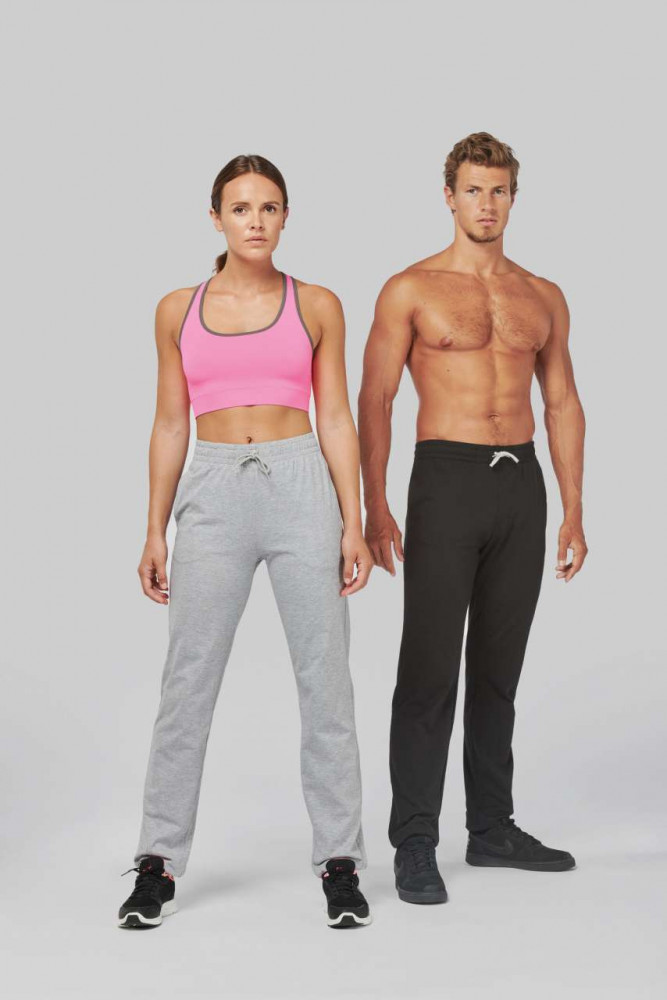 Uniszex nadrág Proact PA186 Lightweight Cotton Tracksuit Bottoms -L, Black