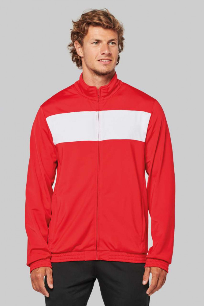 Uniszex Proact PA347 Adult Tracksuit Top -L, Sporty Navy/White