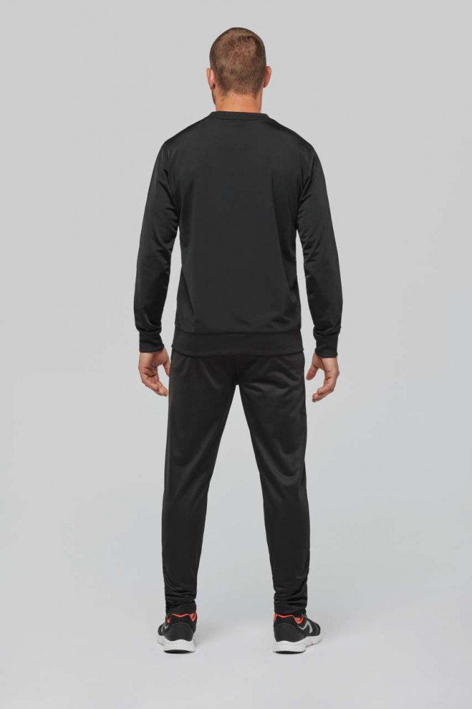 Uniszex pulóver Proact PA373 polyester Sweatshirt -2XL, Black/White