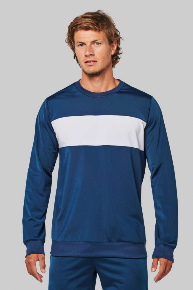 Uniszex pulóver Proact PA373 polyester Sweatshirt -XL, Black/White