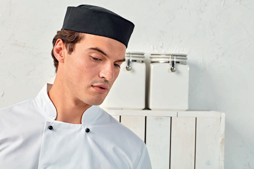 Uniszex Premier PR648 Turn-Up Chef’S Hat -M, Black