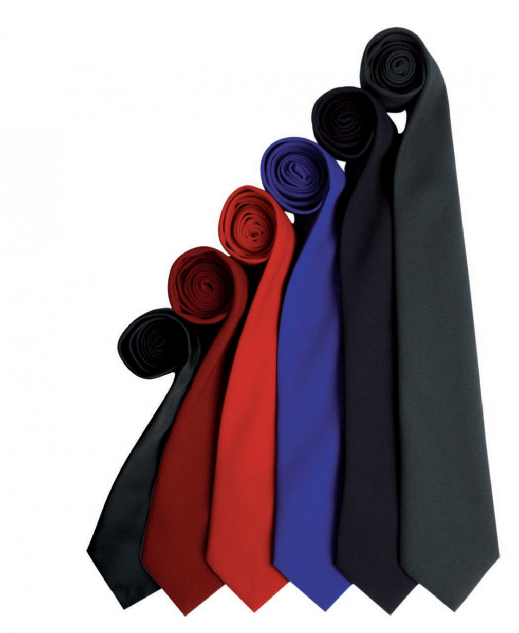 Uniszex Premier PR700 plain Work Tie -Egy méret, Burgundy
