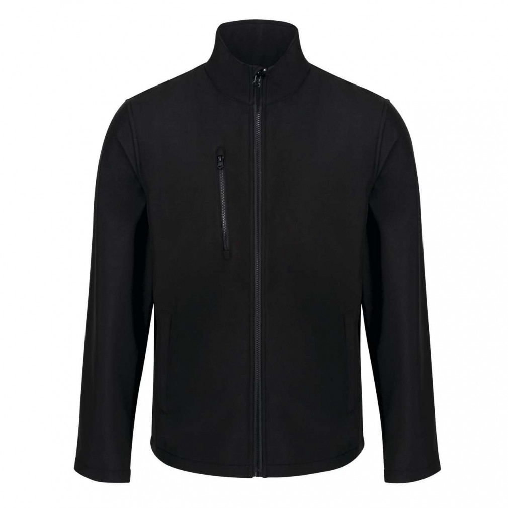 Uniszex kabát Regatta RETRA610 Ablaze 3 Layer printable Softshell Jacket -L, Black/Black