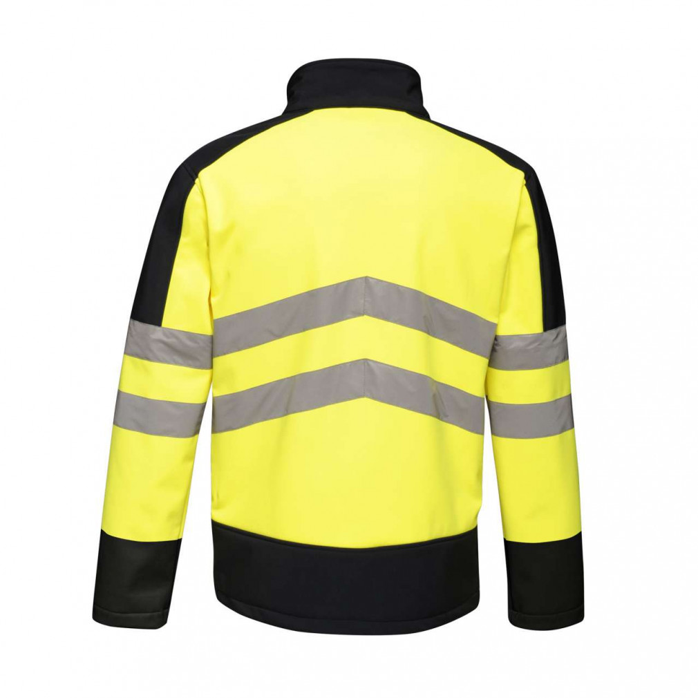 Uniszex Softshell Regatta RETRA625 Hi-vis pro 3 Layer Softshell -L, Yellow/Navy