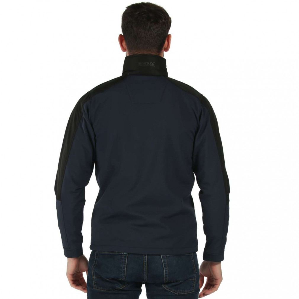 Férfi Softshell Regatta RETRA650 Hydroforce - 3-Layer Membrane Hooded Softshell -3XL, Navy/Black