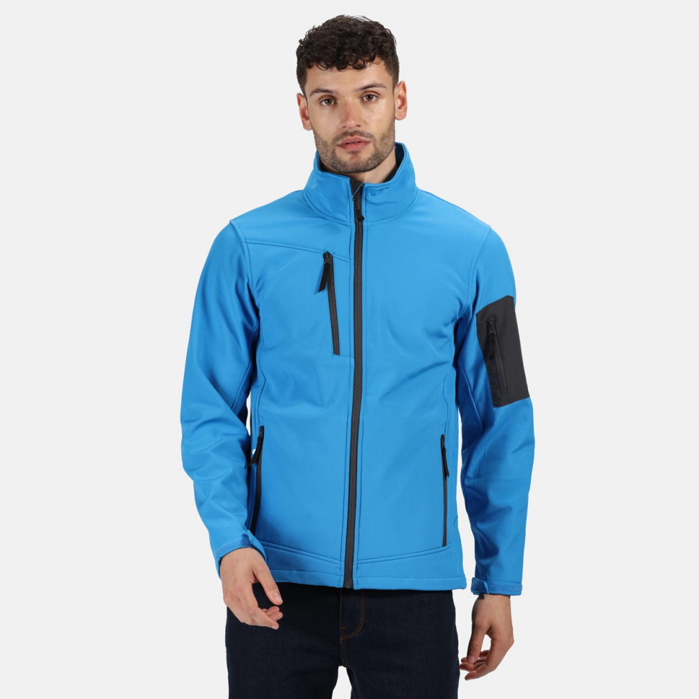 Férfi Softshell Regatta RETRA674 Arcola - 3 Layer Membrane Softshell -2XL, Black/Seal Grey