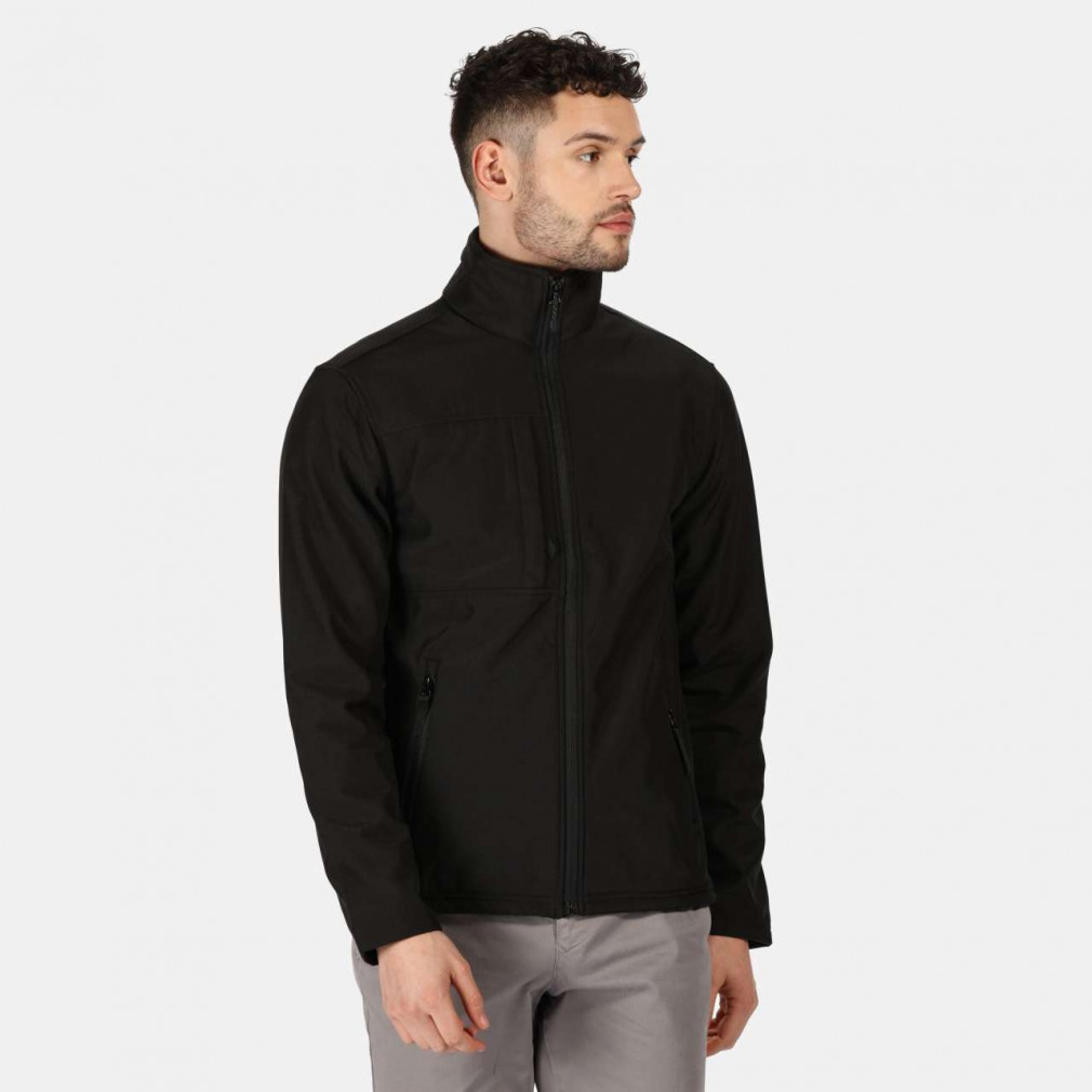 Férfi Softshell Regatta RETRA688 Men'S Octagon Ii printable 3 Layer Membrane Softshell -L, Black/Black