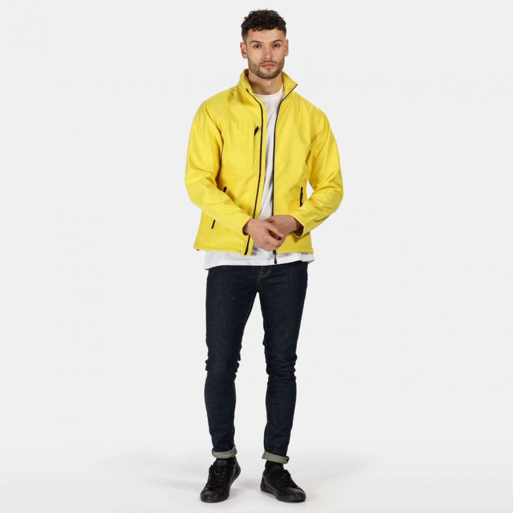 Férfi Softshell Regatta RETRA688 Men'S Octagon Ii printable 3 Layer Membrane Softshell -4XL, Bright Yellow/Black