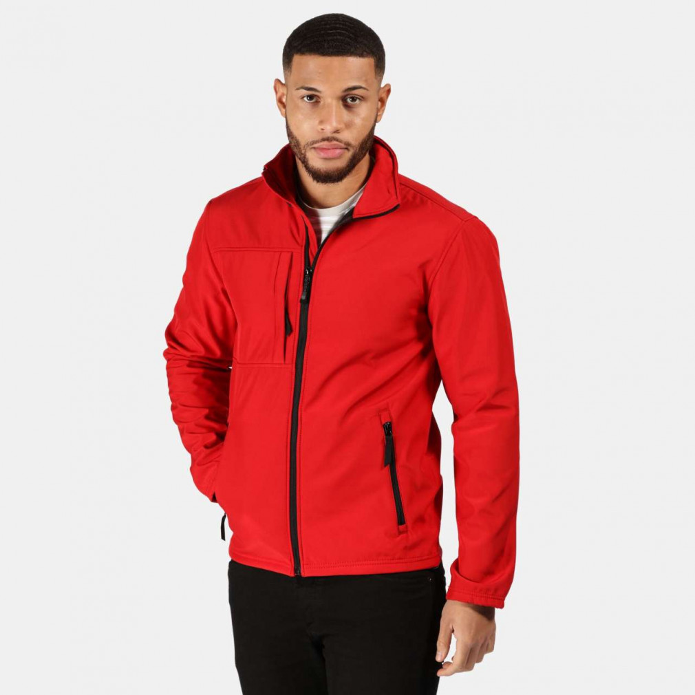 Férfi Softshell Regatta RETRA688 Men'S Octagon Ii printable 3 Layer Membrane Softshell -2XL, Classic Red/Black