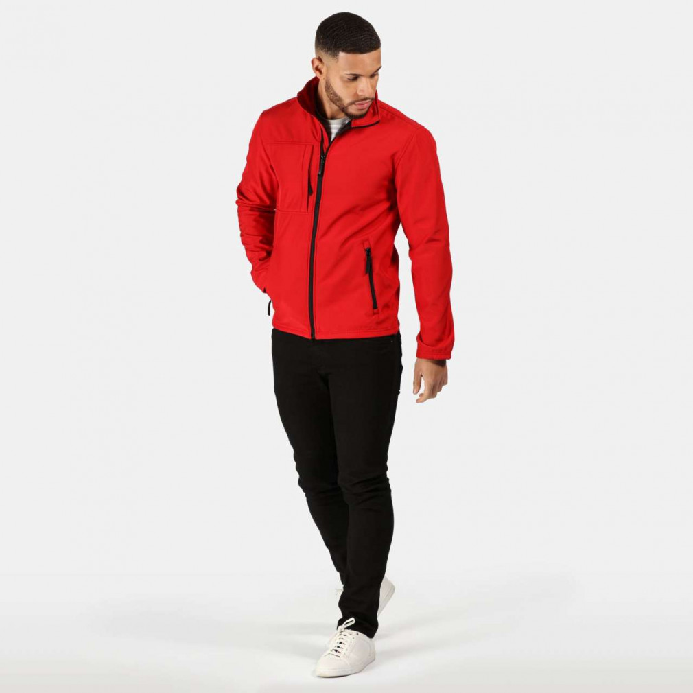 Férfi Softshell Regatta RETRA688 Men'S Octagon Ii printable 3 Layer Membrane Softshell -2XL, Classic Red/Black