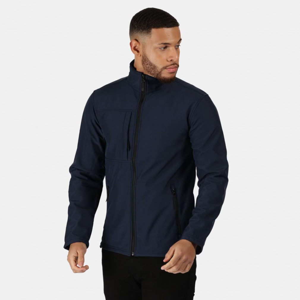 Férfi Softshell Regatta RETRA688 Men'S Octagon Ii printable 3 Layer Membrane Softshell -2XL, Navy/Seal Grey