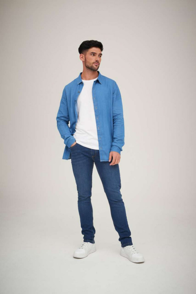 Férfi nadrág So Denim SD004 Max Slim Jeans -38-L, Black