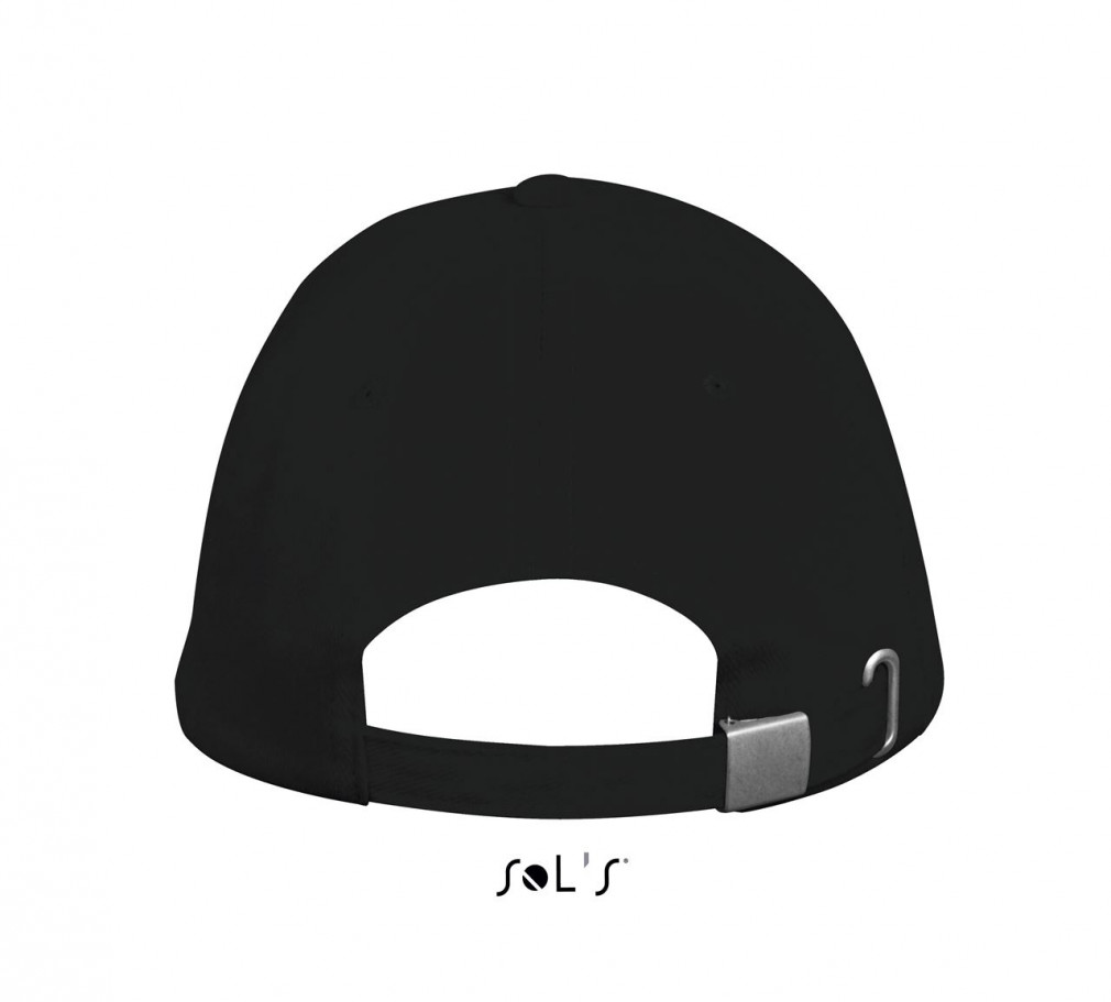 Uniszex sapka SOL'S SO00594 Sol'S Long Beach - 5 panel Cap -Egy méret, Black