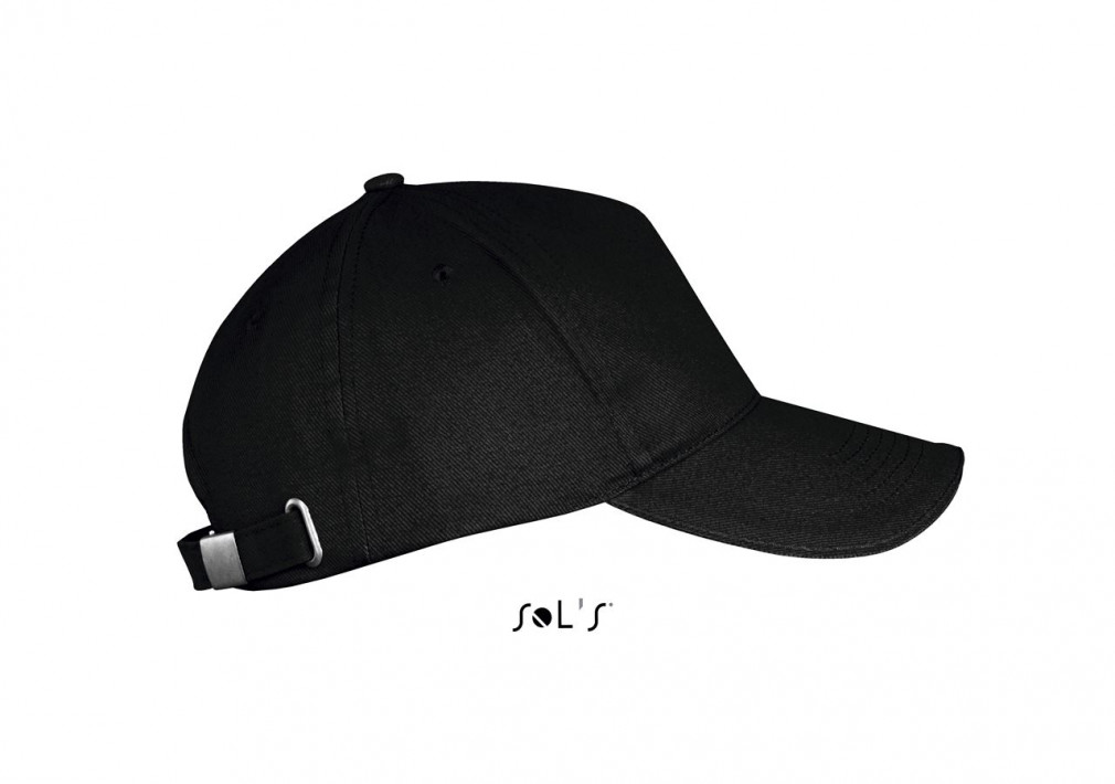 Uniszex sapka SOL'S SO00594 Sol'S Long Beach - 5 panel Cap -Egy méret, Black