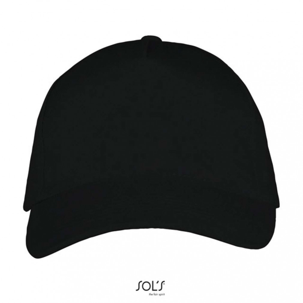 Uniszex sapka SOL'S SO00594 Sol'S Long Beach - 5 panel Cap -Egy méret, Black