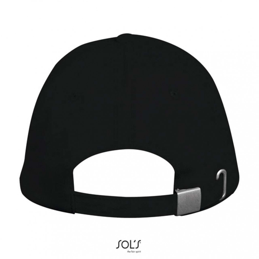 Uniszex sapka SOL'S SO00594 Sol'S Long Beach - 5 panel Cap -Egy méret, Black