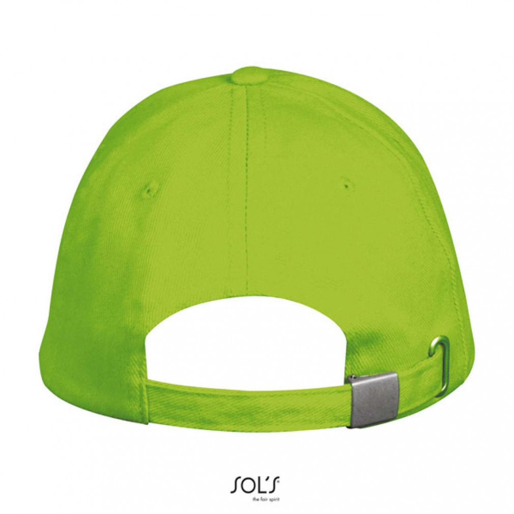 Uniszex sapka SOL'S SO00594 Sol'S Long Beach - 5 panel Cap -Egy méret, Lime