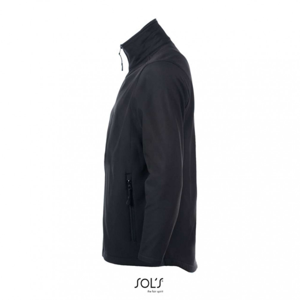 Férfi kabát SOL'S SO01195 Sol'S Race Men - Softshell Zip Jacket -M, Black