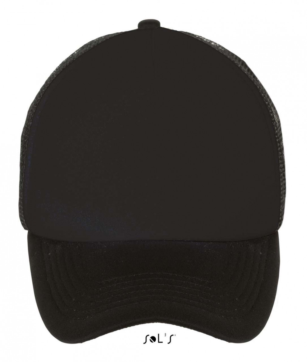 Uniszex sapka SOL'S SO01668 Sol'S Bubble - Five panel Mesh Cap -Egy méret, Black Uniszex sapka SOL'S SO01668 Sol'S Bubble - Five panel Mesh Cap -Egy méret, Black