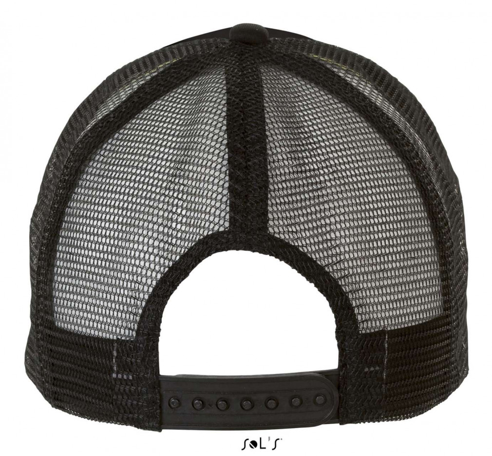 Uniszex sapka SOL'S SO01668 Sol'S Bubble - Five panel Mesh Cap -Egy méret, Black Uniszex sapka SOL'S SO01668 Sol'S Bubble - Five panel Mesh Cap -Egy méret, Black