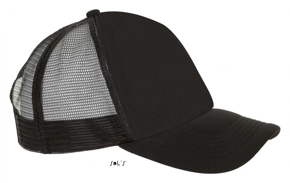 Uniszex sapka SOL'S SO01668 Sol'S Bubble - Five panel Mesh Cap -Egy méret, Black Uniszex sapka SOL'S SO01668 Sol'S Bubble - Five panel Mesh Cap -Egy méret, Black
