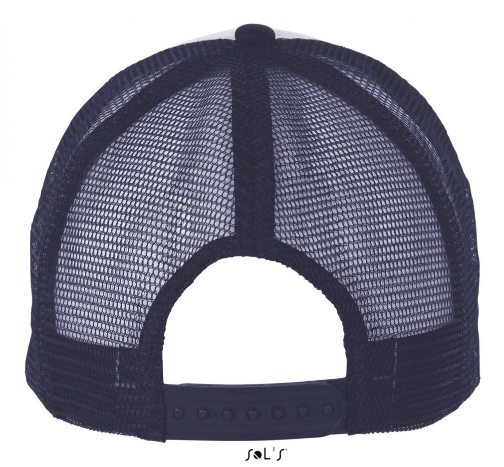Uniszex sapka SOL'S SO01668 Sol'S Bubble - Five panel Mesh Cap -Egy méret, White/French Navy