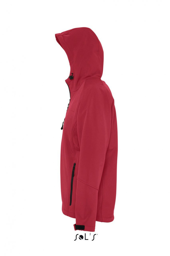 Férfi Softshell SOL'S SO46602 Sol'S Replay Men - Hooded Softshell -S, Pepper Red
