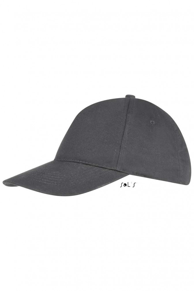 Uniszex sapka SOL'S SO88110 Sol'S Sunny - Five panel Cap -Egy méret, Dark Grey