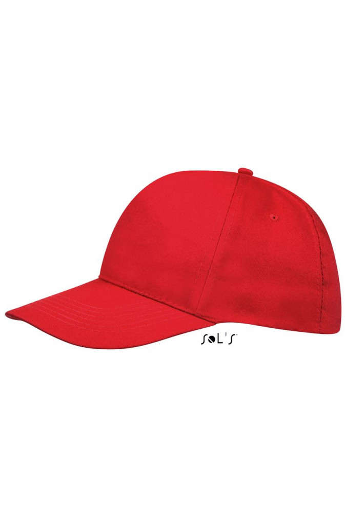 Uniszex sapka SOL'S SO88110 Sol'S Sunny - Five panel Cap -Egy méret, Red