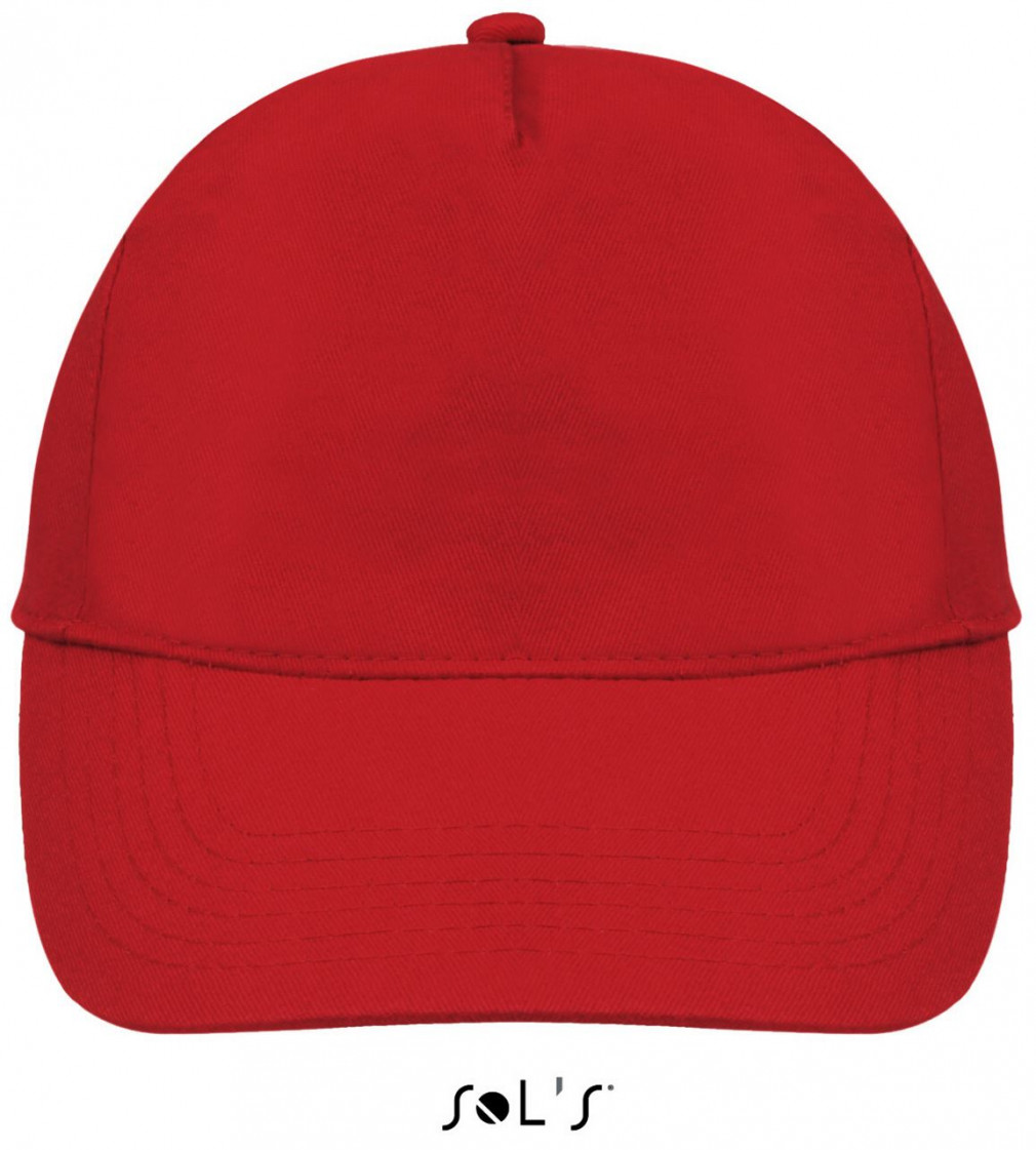 Uniszex sapka SOL'S SO88119 Sol'S Buzz - Five panel Cap -Egy méret, Red