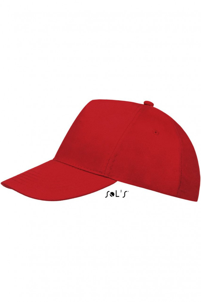 Uniszex sapka SOL'S SO88119 Sol'S Buzz - Five panel Cap -Egy méret, Red