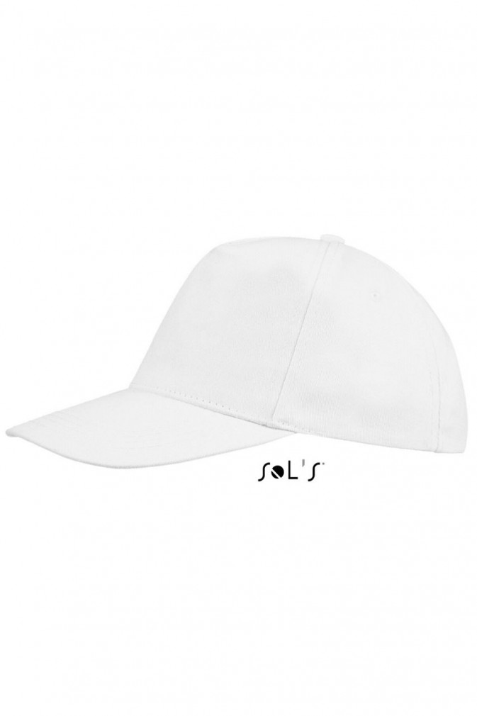 Uniszex sapka SOL'S SO88119 Sol'S Buzz - Five panel Cap -Egy méret, White