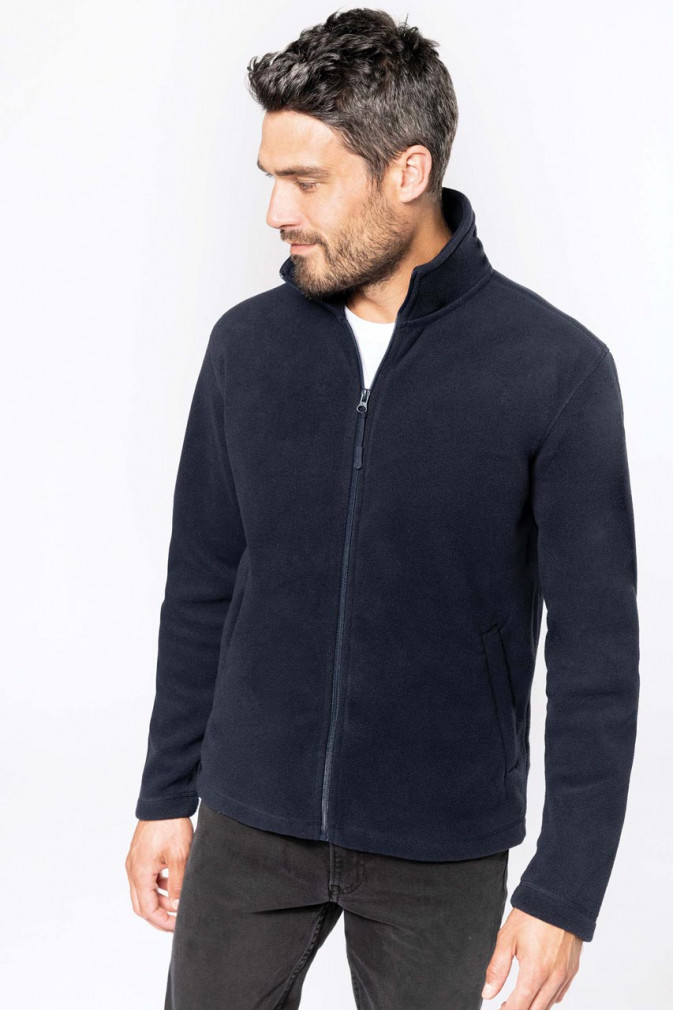 Uniszex pulóver Designed To Work WK903 Full Zip Microfleece Jacket -2XL, Navy