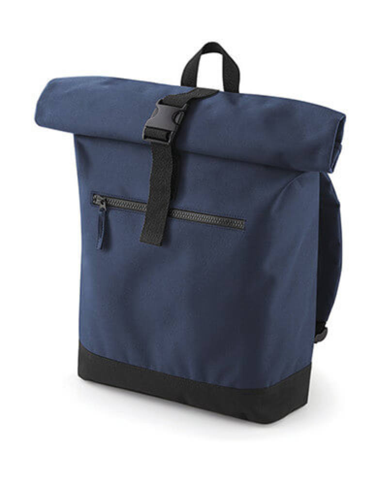 Utazótáska Bag Base Roll-Top Backpack - Egy méret, Sötétkék (navy)