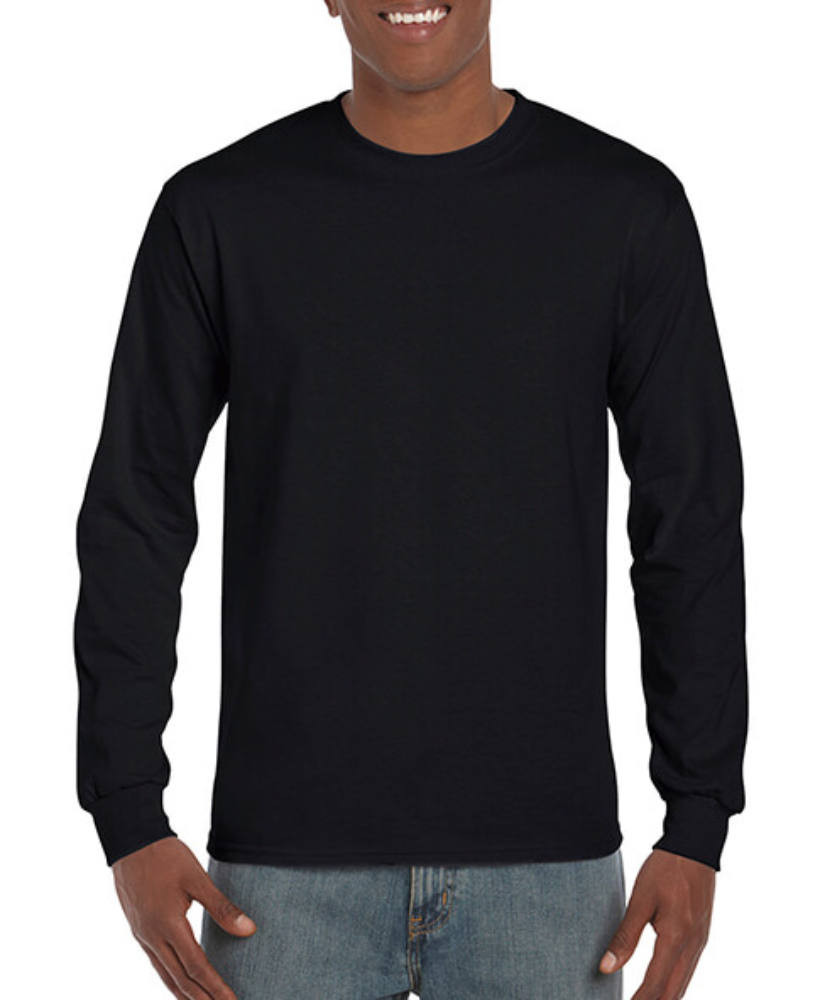 póló Hosszú ujjú Gildan Hammer Adult Long Sleeve T-Shirt - 3XL, Fekete
