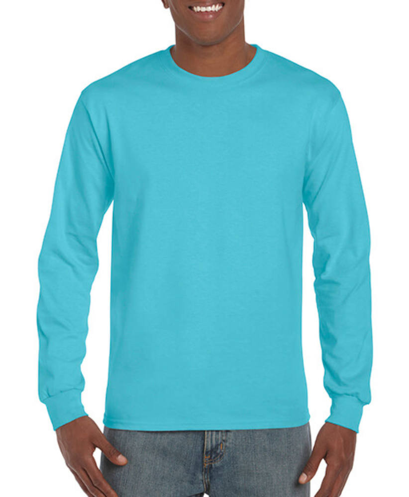 póló Hosszú ujjú Gildan Hammer Adult Long Sleeve T-Shirt - M, Lagúna kék