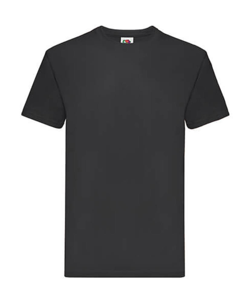 Uniszex póló Rövid ujjú Fruit of the Loom Super Premium Tee - M, Fekete