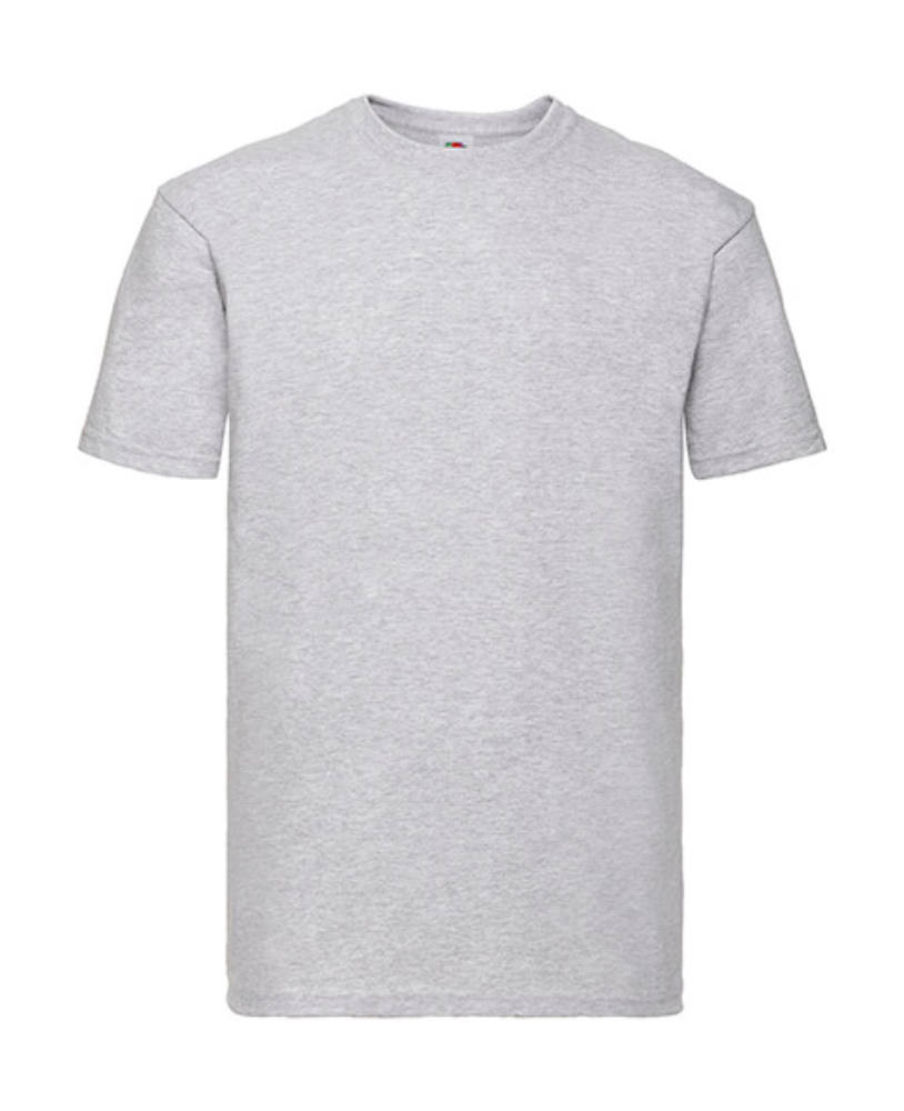Uniszex póló Rövid ujjú Fruit of the Loom Super Premium Tee - XL, Heather szürke