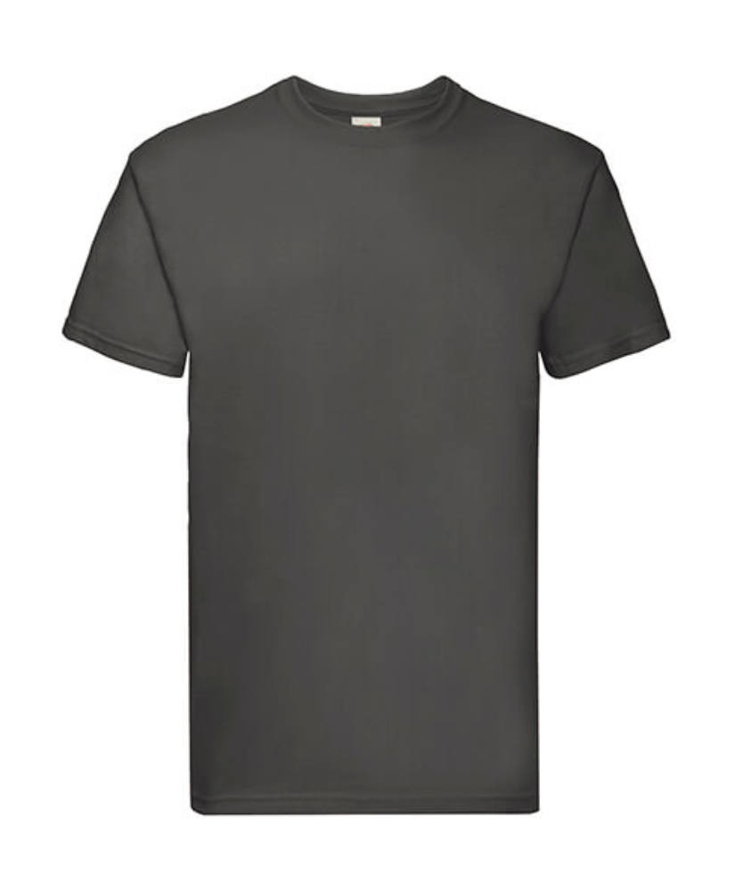 Uniszex póló Rövid ujjú Fruit of the Loom Super Premium Tee - S, Világos grafitszürke