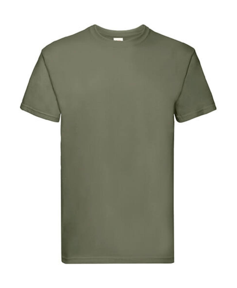 Uniszex póló Rövid ujjú Fruit of the Loom Super Premium Tee - XL, Oliva zöld