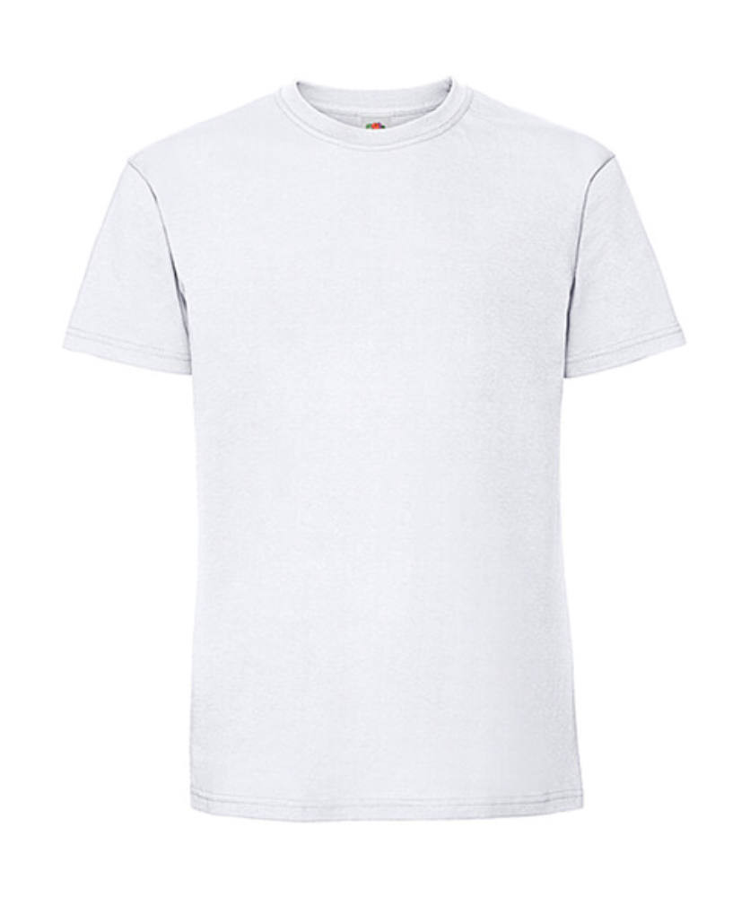 Csomag akciós póló (minimum 5 db) Férfi póló Rövid ujjú Fruit of the Loom Ringspun Premium T - 4XL, Fehér