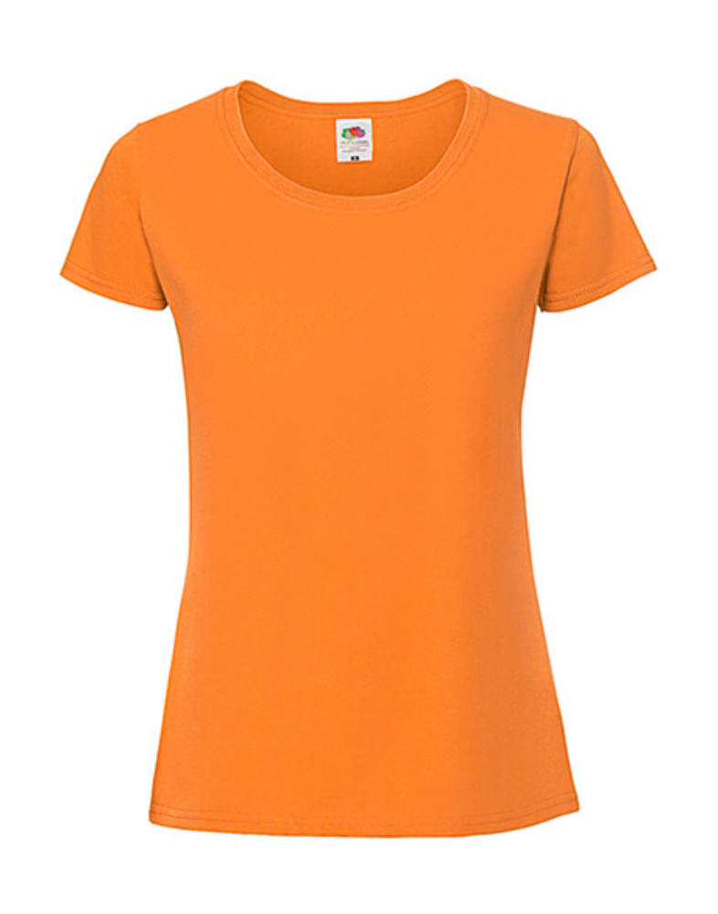 Csomag akciós póló (minimum 3 db) Női póló Rövid ujjú Fruit of the Loom Lady-Fit Ringspun Premium T - 2XL, Narancssárga