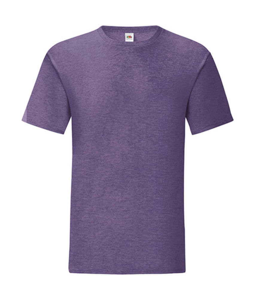 Csomag akciós póló (minimum 5 db) Férfi rövid ujjú póló Fruit of the Loom Iconic 150 T -3XL, Heather lila