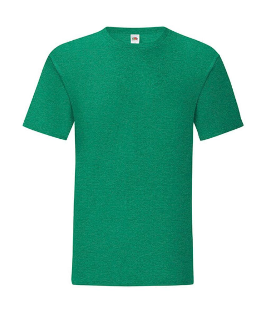 Csomag akciós póló (minimum 5 db) Férfi rövid ujjú póló Fruit of the Loom Iconic 150 T -3XL, Retro Heather Green