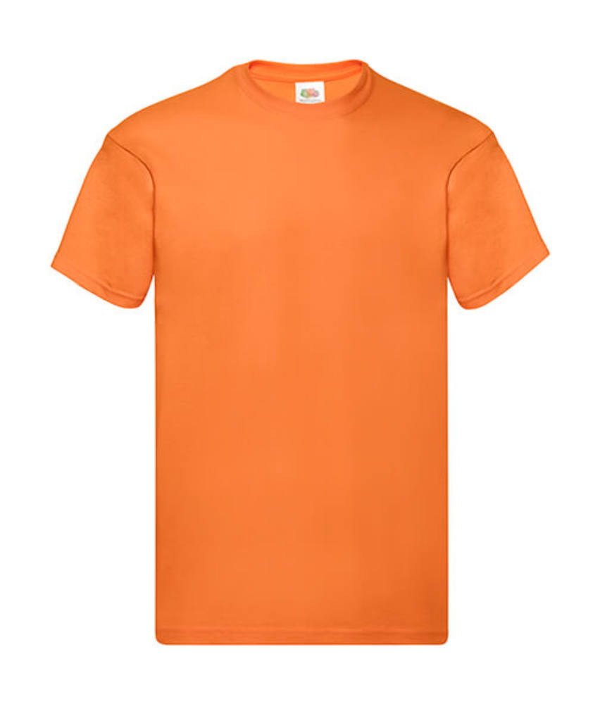 Férfi póló Rövid ujjú Fruit of the Loom Original Full Cut T-Shirt - XL, Narancssárga